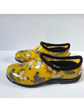 Sloggers Shoes Womens 10 Chicken Rooster Garden Rain Clogs Waterproof NWOT
